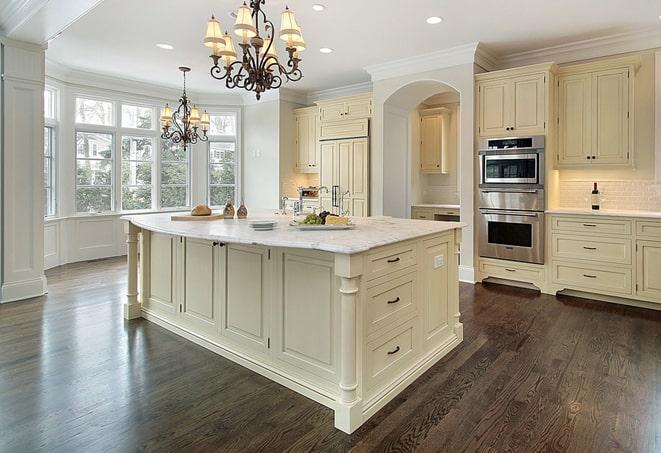 professional installation of laminate flooring in a home renovation in Atwater